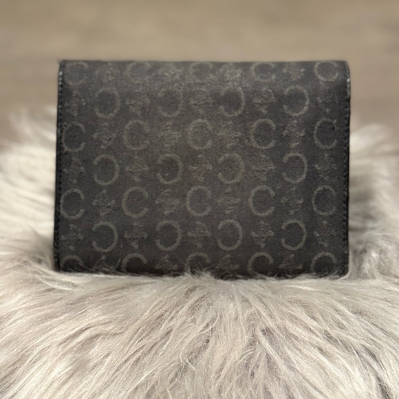 Celine Black Monogram Macadam Canvas Compact Wallet - Picture 4 of 12